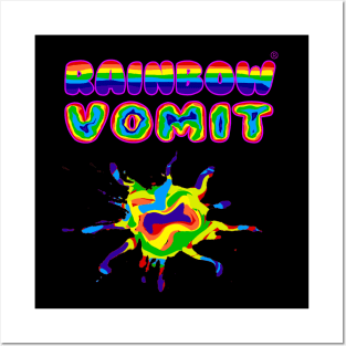 Rainbow Vomit (Design 2) Posters and Art